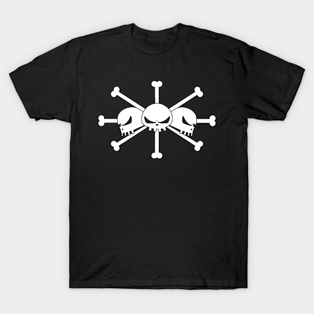 Kurohige Pirates Jolly Roger T-Shirt by onepiecechibiproject